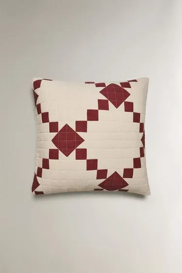 Рождественская накидка для подушек в стиле пэчворк для одеял