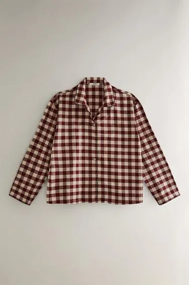 Рубашка в клетку к рождеству- Заказать в России