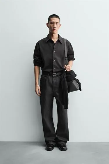 Цветная джинсовая рубашка- Заказать в России