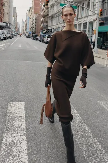 Трикотажная юбка миди- Заказать в России