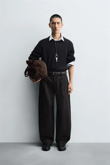 Джинсы BALLOON FIT с защипами- Заказать в России