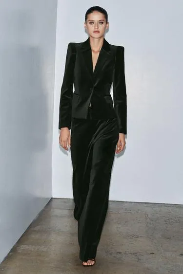 Бархатные брюки с расклешенным низом коллекции ZW- Заказать в России