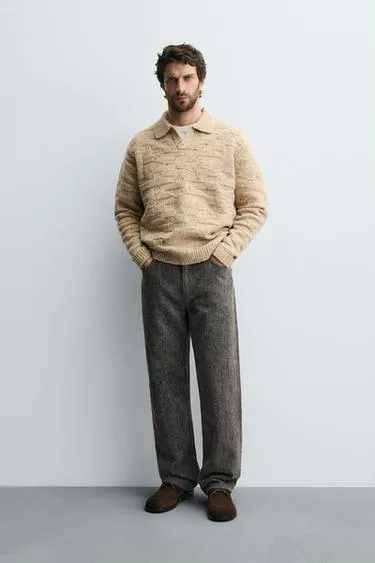 Джинсы прямого кроя с мягкой отделкой- Заказать в России