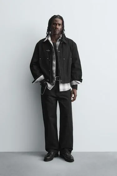 Куртка свободного кроя с навесными петлями- Заказать в России