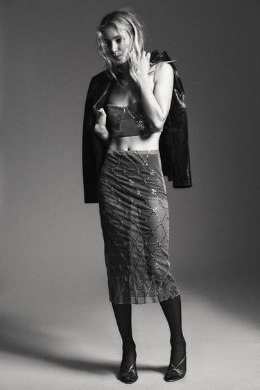 Zara Топ-бралетт с пайетками