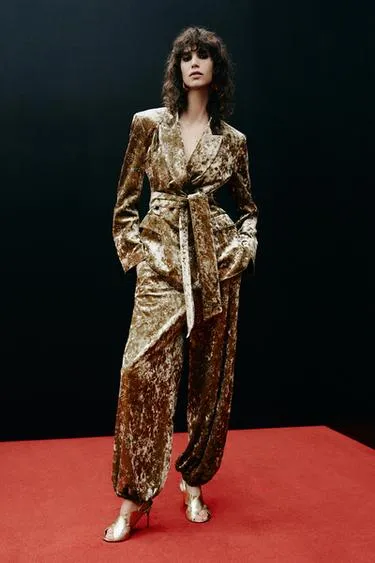 Брюки из вельвета с металлической нитью- Заказать в России