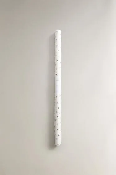 Блестящая упаковочная бумага для подарков на рождество с листьями- Заказать в России