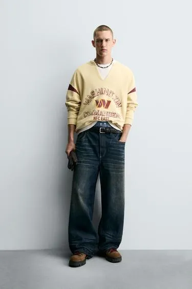 Толстовка с вырезом и логотипом NFL WASHINGTON COMMANDERS- Заказать в России