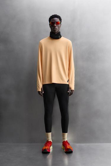 Zara Футболка для бега с длинным рукавом