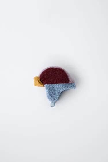 Многоцветная головная повязка из искусственного меха