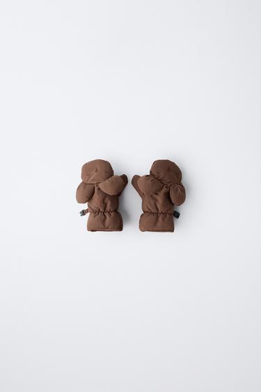 Zara Нейлоновые варежки «ушки» купить с доставкой.