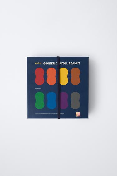 Zara Набор из восьми восковых мелков GOOBER ® PEANUT и книги для рисования