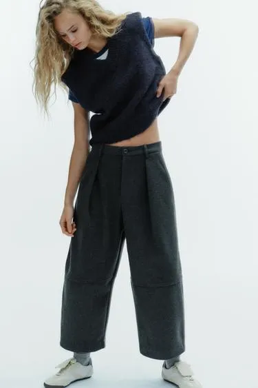 Брюки BALLOON со складками- Заказать в России