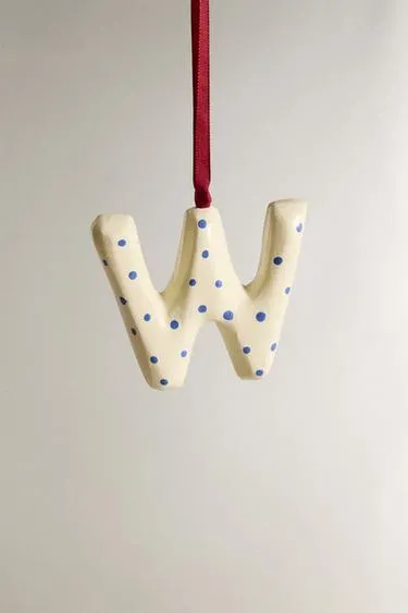Украшение для ёлки буква W