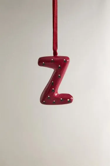 Рождественское украшение елки буква Z