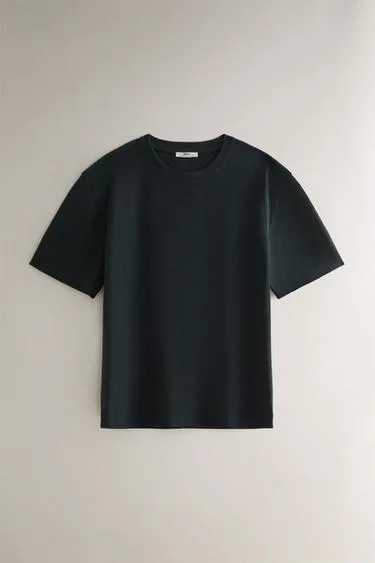 Short sleeve cotton t-shirt- Заказать в России