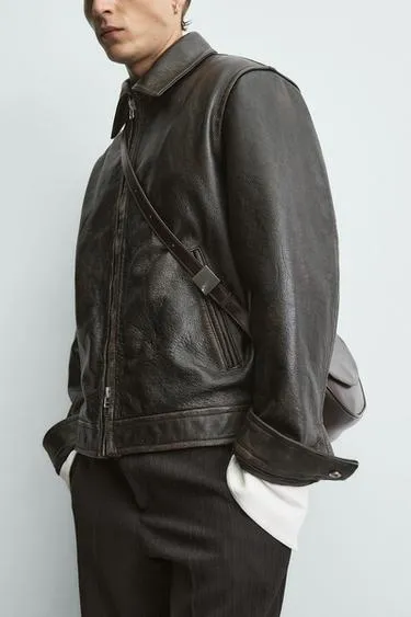 Leather crossbody bag