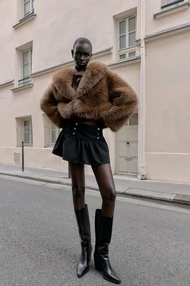 Юбка-шорты с пуговицами- Заказать в России