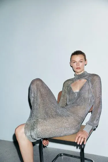 Платье из сетки с металлизированной нитью LIMITED EDITION- Заказать в России