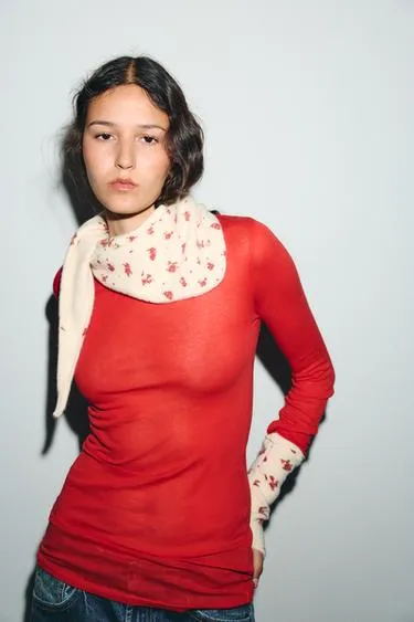 Трикотажная бандана с цветочным принтом- Заказать в России