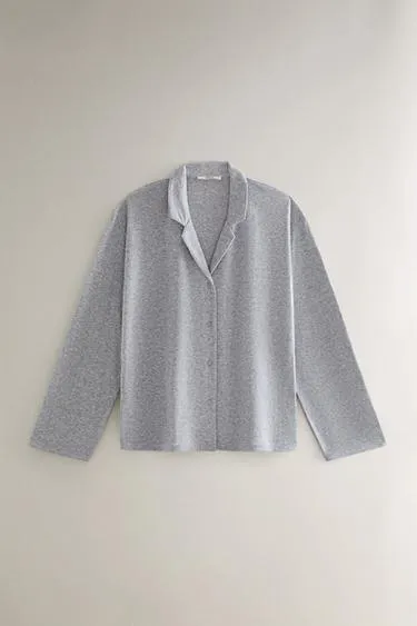 Long sleeve cotton shirt- Заказать в России
