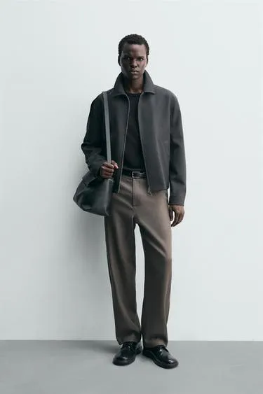 Прямые брюки из 100% шерсти