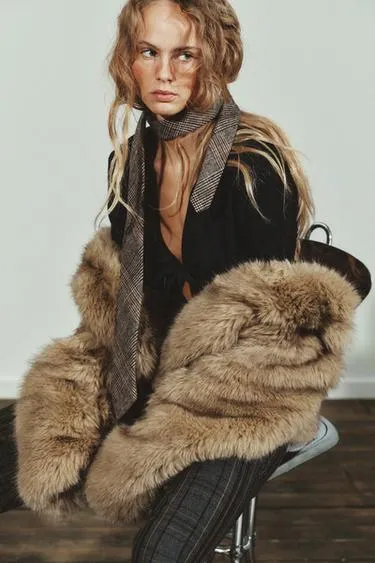 Галстук в клетку из шерсти- Заказать в России