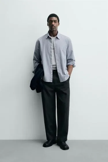 Рубашка в клетку из рельефной ткани