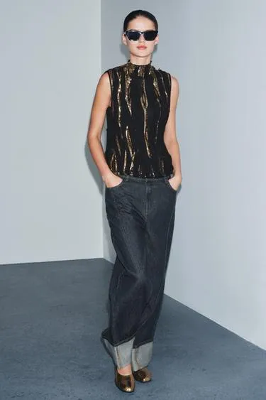 Топ с пайетками — ZW COLLECTION LIMITED EDITION- Заказать в России