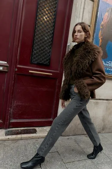 Джинсы Z1975 STRAIGHT с высокой посадкой и перекрестным поясом