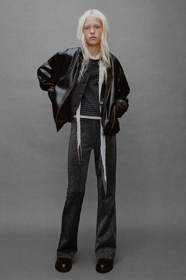 Zara Леггинсы FLARE с блестками купить с доставкой.