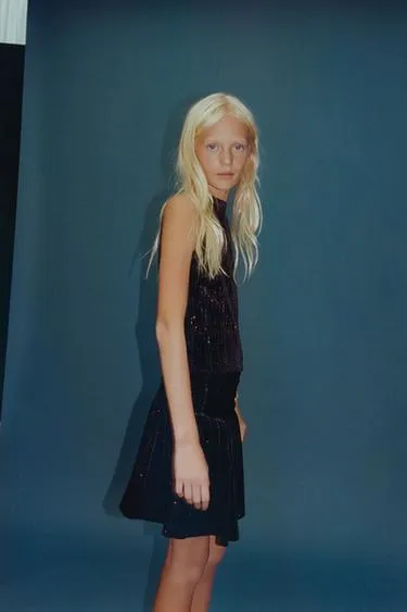 Бархатный топ с блёстками- Заказать в России