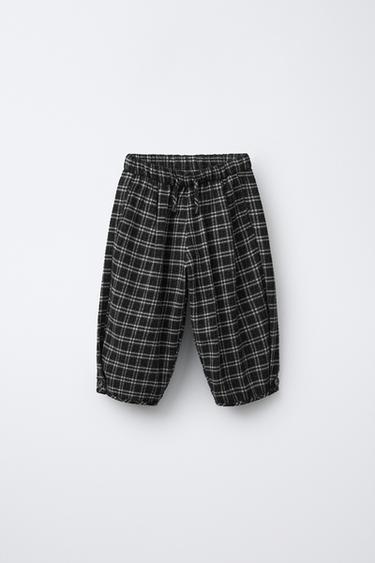 Zara Штаны свободного кроя в клетку