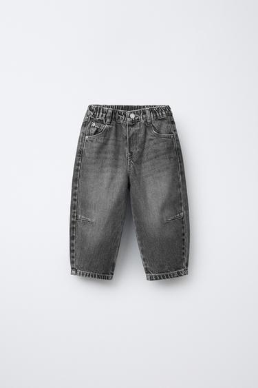 Zara Джинсы свободного кроя с защипами