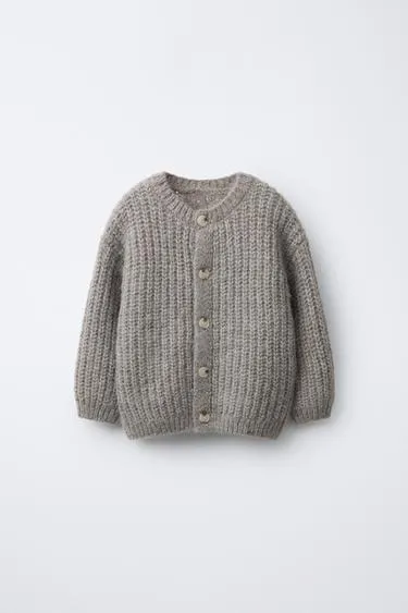 Кардиган крупной вязки