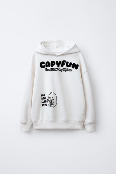 Zara Худи с капюшоном CAPIBARA CAPYFUN ©