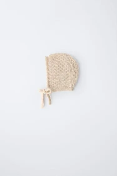 Трикотажный чепчик с шерстью