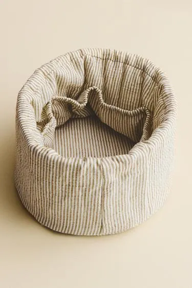 Полукруглый органайзер для пеленания ZARA в полоску из муслина- Заказать в России