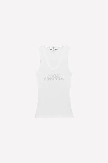 Топ SHINY TEXT LUDOVIC DE SAINT SERNIN X ZARA