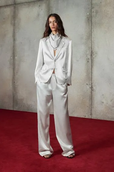 Брюки из атласа LUDOVIC DE SAINT SERNIN X ZARA