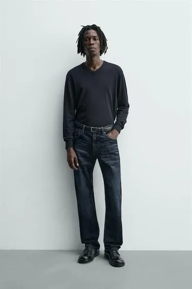 Джинсы STRAIGHT FIT с начесом