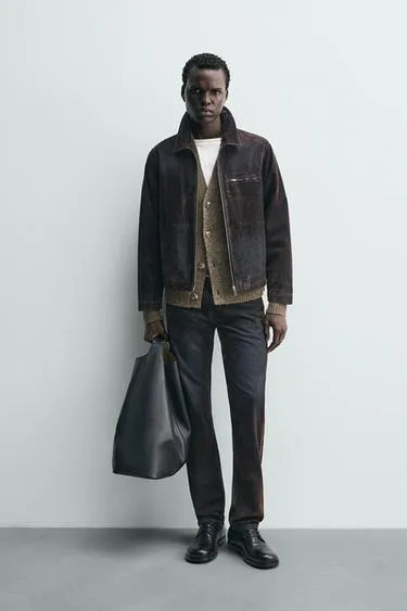 Джинсы RELAXED FIT с флокированием под бархат