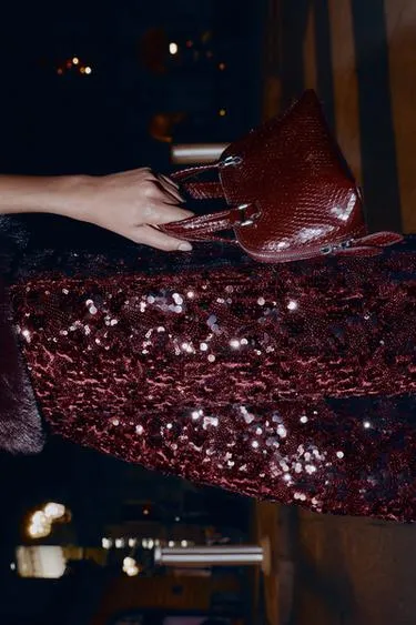 Мини-сумка с тиснением- Заказать в России