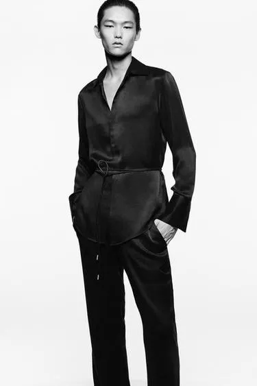 Рубашка из вискозы и шелка LUDOVIC DE SAINT SERNIN X ZARA- Заказать в России