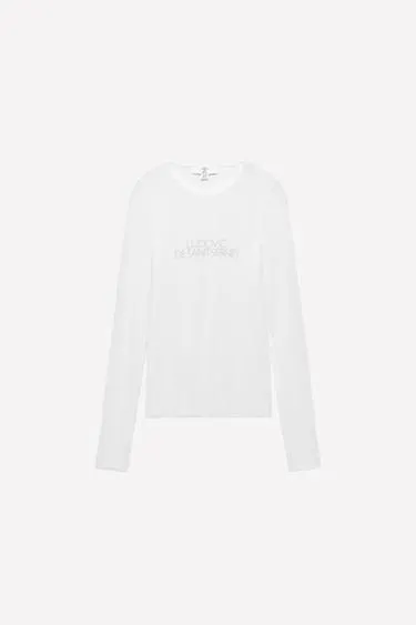 Сияющая футболка с текстом LUDOVIC DE SAINT SERNIN X ZARA