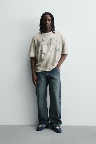 Zara Свитшот с принтом в виде распыления