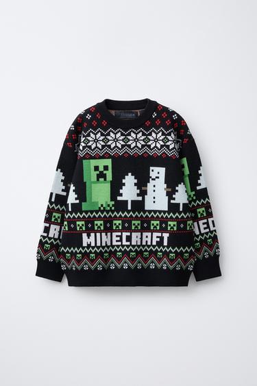 Zara Джемпер вязаный MINECRAFT © MOJANG AB. ™