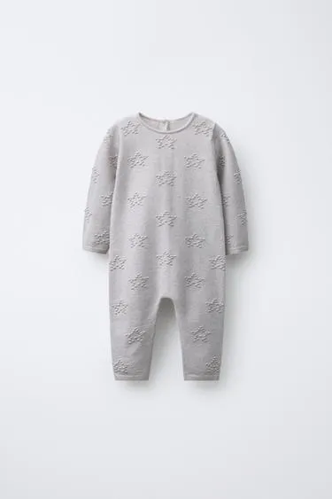 Длинный комбинезон с вышивкой звезд- Заказать в России