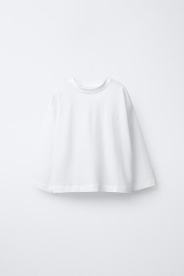 Zara Футболка HEAVY WEIGHT с вышивкой