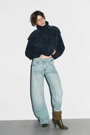 Кожаные ботильоны с эффектом жатки- Заказать в России